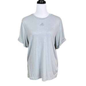 Adidas Light Gray Short Sleeve Shirt, Size S, NWT